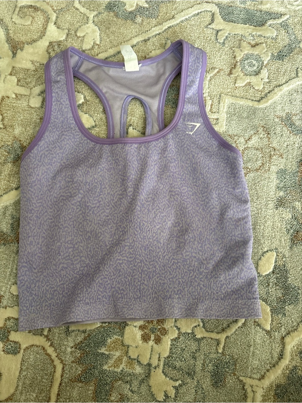 Gymshark Lavender Purple Racerback Cropped Sports Bra
